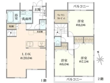 【埼玉県/所沢市東狭山ケ丘】所沢市東狭山ヶ丘二丁目　中古戸建 間取り図