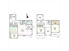 【千葉県/船橋市大穴南】船橋市大穴南1丁目 中古一戸建て 間取り図