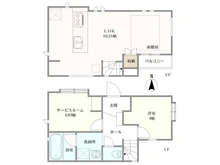 【東京都/杉並区阿佐谷北】杉並区阿佐谷北5丁目 中古一戸建て 間取り図