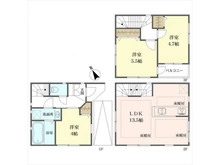 【埼玉県/蕨市南町】蕨市南町4丁目 中古一戸建て 間取り図