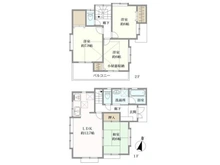 【千葉県/市川市国府台】市川市国府台3丁目 中古一戸建て 間取り図