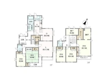 【兵庫県/神戸市東灘区住吉山手】神戸市東灘区住吉山手1丁目 中古一戸建て 間取り図