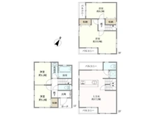 【神奈川県/横浜市磯子区滝頭】横浜市磯子区滝頭2丁目 中古一戸建て 間取り図