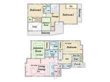 【千葉県/船橋市本町】船橋市本町6丁目 中古一戸建て 間取り図