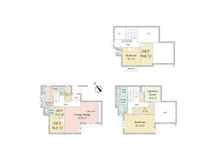 【東京都/目黒区青葉台】目黒区青葉台三丁目　戸建 間取り図