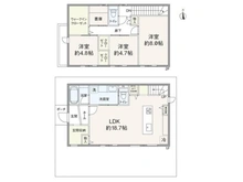 【神奈川県/海老名市中新田】海老名市中新田2丁目 間取り図