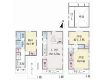 【神奈川県/川崎市多摩区宿河原】宿河原7丁目一戸建て 間取り図
