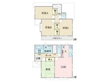 【神奈川県/川崎市多摩区南生田】川崎市多摩区南生田2丁目 中古一戸建て 間取り図
