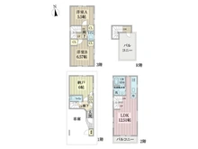 【東京都/目黒区目黒本町】目黒区目黒本町2丁目 中古一戸建て 間取り図