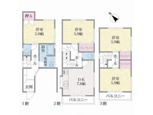 【東京都/大田区西蒲田】西蒲田1丁目一戸建て 間取り図