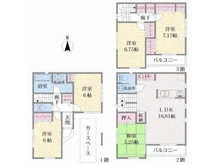 【東京都/大田区萩中】萩中3丁目借地権付き一戸建て 間取り図
