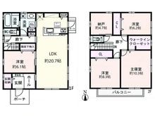 【大阪府/箕面市小野原西】箕面市小野原西五丁目戸建 間取り図