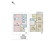 【千葉県/市川市大洲】市川市大洲3丁目 中古一戸建て 間取り図