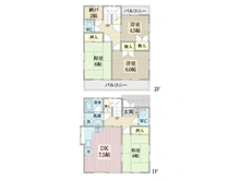 【東京都/小平市小川町】小平市小川町1丁目 中古一戸建て 間取り図