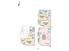 【東京都/江戸川区東小松川】江戸川区東小松川3丁目 中古一戸建て 間取り図