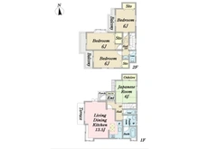 【神奈川県/横浜市鶴見区江ケ崎町】横浜市鶴見区江ケ崎町 中古一戸建て 間取り図