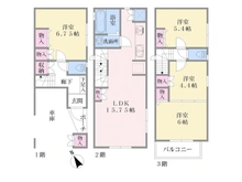 【神奈川県/横浜市鶴見区下野谷町】下野谷町4丁目借地権付一戸建て 間取り図