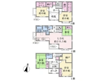 【神奈川県/横浜市鶴見区上末吉】上末吉2丁目一戸建て 間取り図