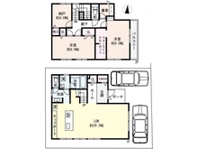 【大阪府/箕面市百楽荘】箕面市百楽荘二丁目売戸建 間取り図