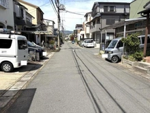 【京都府/向日市上植野町】向日市上植野町落堀 前面道路含む現地写真