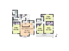 【千葉県/千葉市稲毛区長沼町】千葉市稲毛区長沼町中古戸建 間取り図