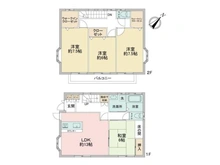 【千葉県/千葉市稲毛区萩台町】千葉市稲毛区萩台町　中古戸建 間取り図