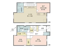【千葉県/八千代市萱田】千葉県八千代市萱田 一戸建て 間取り図