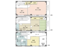 【東京都/江東区北砂】東京都江東区北砂4丁目 一戸建て 間取り図