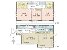 【東京都/杉並区下井草】東京都杉並区下井草4丁目 一戸建て 間取り図