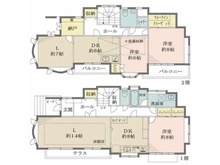 【東京都/世田谷区赤堤】東京都世田谷区赤堤4丁目 一戸建て 間取り図
