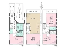 【東京都/大田区池上】東京都大田区池上4丁目 一戸建て 間取り図