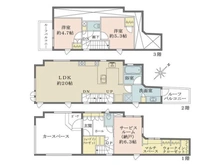 【東京都/文京区白山】東京都文京区白山4丁目 一戸建て 間取り図