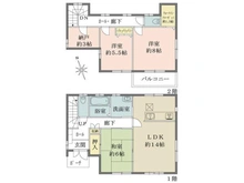 【千葉県/市川市柏井町】千葉県市川市柏井町2丁目 一戸建て 間取り図