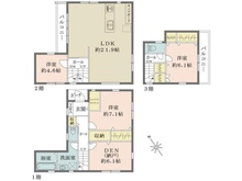 【東京都/品川区大井】東京都品川区大井6丁目 一戸建て 間取り図