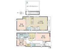 【東京都/中野区中央】東京都中野区中央3丁目 一戸建て 間取り図