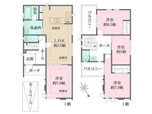 【大阪府/堺市堺区市之町東】大阪府堺市堺区市之町東6丁 一戸建て 間取り図