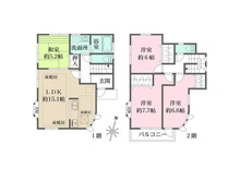 【神奈川県/横浜市磯子区岡村】神奈川県横浜市磯子区岡村7丁目 一戸建て 間取り図