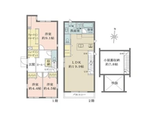 【東京都/北区志茂】東京都北区志茂3丁目 一戸建て 間取り図