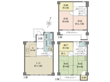 【千葉県/習志野市屋敷】千葉県習志野市屋敷1丁目 一戸建て 間取り図
