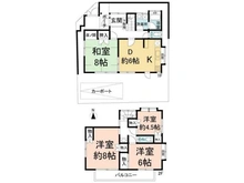 【千葉県/松戸市松飛台】松戸市松飛台 中古一戸建て 間取り図