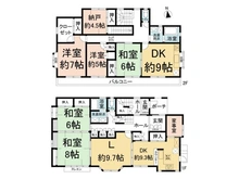 【千葉県/柏市増尾】柏市増尾1丁目 中古一戸建て 間取り図