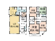 【千葉県/松戸市横須賀】松戸市横須賀1丁目 中古一戸建て 間取り図