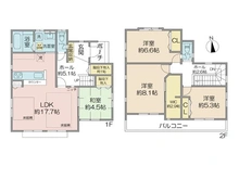 【千葉県/松戸市五香西】松戸市五香西3丁目 中古一戸建て 間取り図