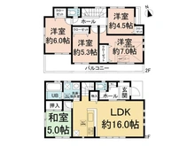 【千葉県/松戸市新松戸】松戸市新松戸7丁目 中古一戸建て 間取り図