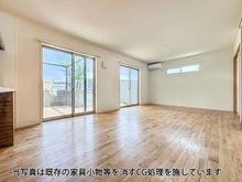 【千葉県/流山市美田】流山市美田 中古一戸建て LDK約18.9帖　※当写真は既存の家具小物等を消すCG処理を施しております。
