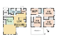 【千葉県/柏市旭町】柏市旭町5丁目 中古一戸建て 間取り図