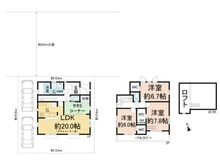 【千葉県/松戸市新松戸南】松戸市新松戸南1丁目 中古一戸建て 間取り図