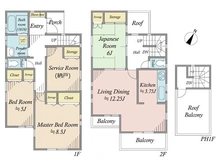 【神奈川県/横浜市南区三春台】横浜市南区三春台 中古一戸建て 間取り図