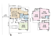 【神奈川県/鎌倉市岡本】鎌倉市岡本2丁目 中古一戸建て 間取り図