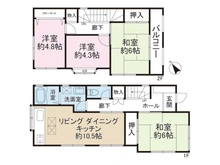 【神奈川県/横浜市栄区飯島町】横浜市栄区飯島町 中古一戸建て 間取り図
